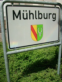 Schild Mühlburg